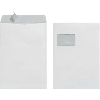 Herlitz Versandtasche C4 mit Fenster, weiß