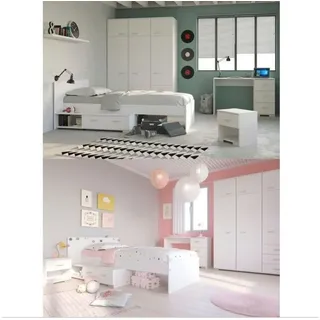 Parisot Jugendzimmer-Set Parisot Jugendzimmer-Set »Galaxy 152a,b«, (Komplett-Set 4-teilig) weiß
