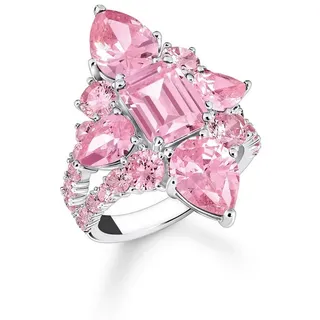 Thomas Sabo TR2441-051-9 Damen Cocktailring Pink Silber, 54/17,2