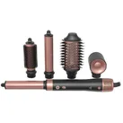 5 in 1 Haarstyler grau/rosé