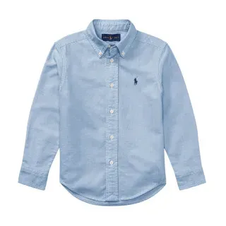 Polo Ralph Lauren für Jungen. 322819238002 Blaues Oxford-Hemd (6años=117/123cm), Lässig, Baumwolle, Klassisch, Langarm, Kinderbekleidung
