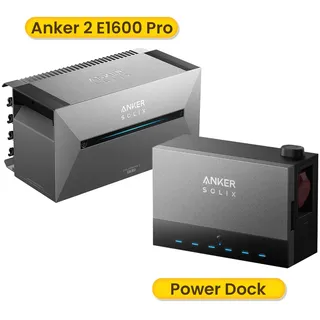 Anker SOLIX Power Dock Multisystem mit Anker Solarbank 2 E1600 Pro Akku 0%MwSt.