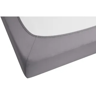 Jersey 140 x 200 - 160 x 200 cm silber/grau
