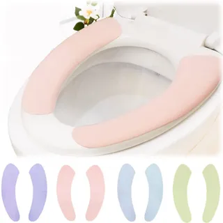 NO Qazuwa WC Abdeckung Pad Waschbar Wc-Sitzbezüge 8 Stück Toilettensitzabdeckung WC Sitz Cover Dickes Leder, Warm, Waschbar, WC-Sitzbezüge, Für Familie Reisen Schwangere Frauen Ältere Menschen