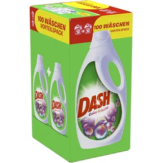 Dash Colorwaschmittel Flüssig Color Frische, 6,5 l - 100 Waschladungen, 1er Pack (1 x 6,5 L)