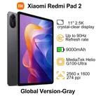 2025 Xiaomi Redmi Pad 2, Mi Tablet,MediaTek Helio G100-Ultra,11" 2,5K kristallklares Display,Dolby Atmos,WiFi5 Eye Care 90Hz Display, Globale Version