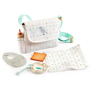Djeco Puppen Accessoires-Set POMEA Puppen Wickeltasche Mahlzeit DJ07855