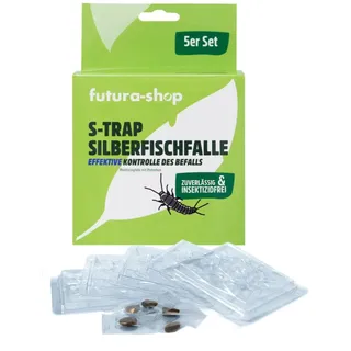 futura-shop Silberfischfalle - Silberfischchen Papierfischchen Ofenfischchen Pheromonfalle