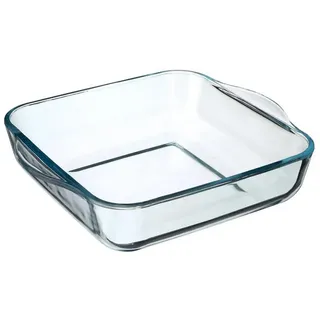 5five simply smart Pasabahce Auflaufform Pasabahce Borcam Auflaufform quadratisch Glasschale, Glas, Transparent, 22x22 cm,