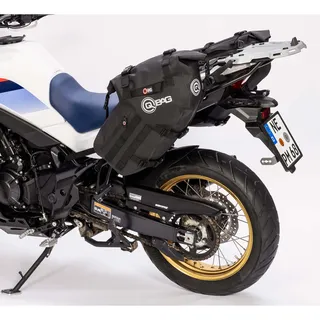 QBag Satteltaschenpaar Enduro wasserdicht 48L - Polyamid - Schwarz