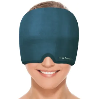 IEA Medical Schlafmaske IEA Medical Entspannungsmaske - blau - einzeln (B2C), Kopfschmerzen Mask, Migraine Relief Cap, Headache Relief Cap blau