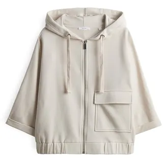 Opus Damen Sweatjacke | Sweatjacke GUSA Batwing Fit aus Softer Baumwolle Natural Glaze, 40 - 40