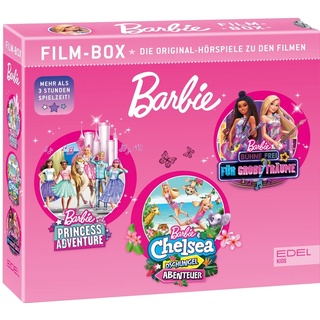 Barbie - Film-Box - Die Original-Hörspiele zu den Filmen: Princess Adventure, Bühne frei für große Träume, Barbie & Chelsea - Dschungel Abenteuer [3 CDs] (Neu differenzbesteuert)