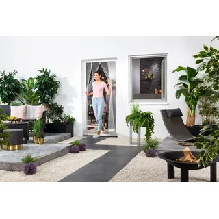 Lamellenvorhang Polyester 100x220 cm in Weiß