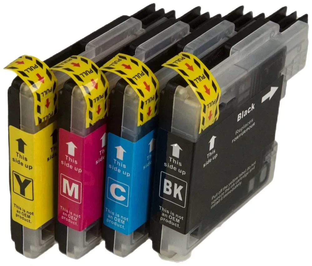 MultiPack BROTHER LC-980 + 20stk Fotopapier (LC980VALBP) - Tintenpatrone TonerPartner, black + color (schwarz + farbe)