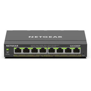 Netgear GS308EP 8 Port Gigabit PoE+ Smart Managed Plus Switch