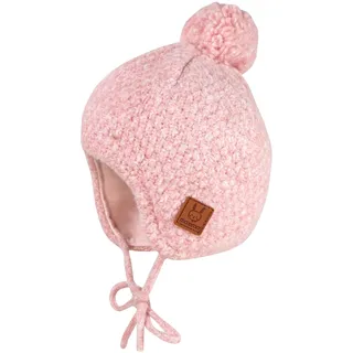Maximo Bommelmütze weiche Wollmischung, Bommel, rosa