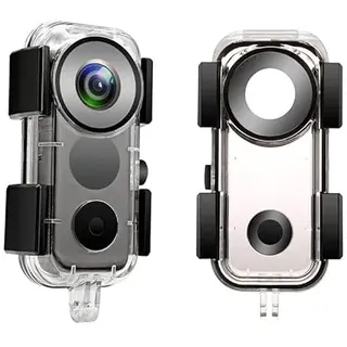 Aokicase Kompatibel für Insta 360 One X2 Anti-Kratzer Kamera Panorama Kamera Tauchen Schale Sport Kamera wasserdichte Schale-Insta 360 One X3 Action Anti-Kratzer Kamera Zubehör Schwarz(A427)