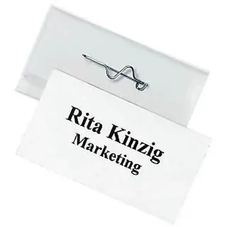 Durable Namensschilder mit Nadel 6,0 x 3,0 cm