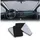 Frontscheibenabdeckung Magnetischer Auto Thermo Sonnenschutz Grau/Schwarz 40 x 20 cm