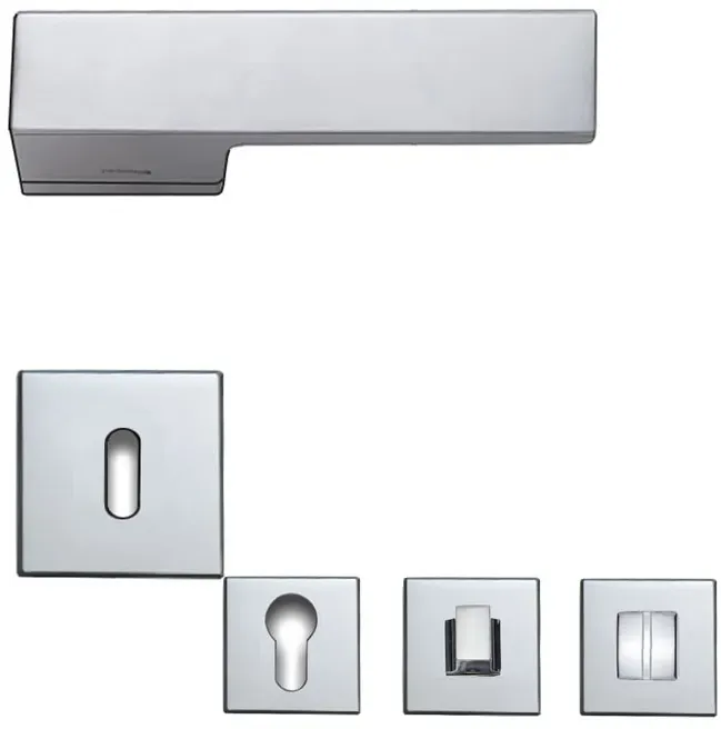 Linea Cali Rosettengarnitur eckig Loft Chrom matt