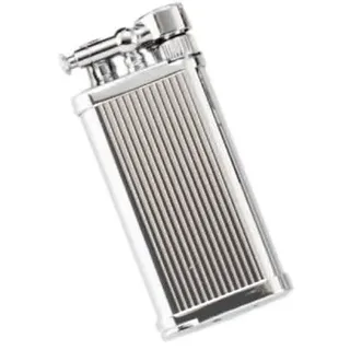IM Corona »Old Boy« Pfeifen-Feuerzeug chrom mit Längsstreifen