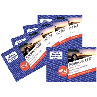 Avery Zweckform 222-5 Fahrtenbuch, PKW mit Kraftstoffverbrauch Formularbücher & GRATIS 1 St.