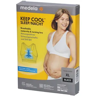 Medela Keep Cool Schlaf BH schwarz XL