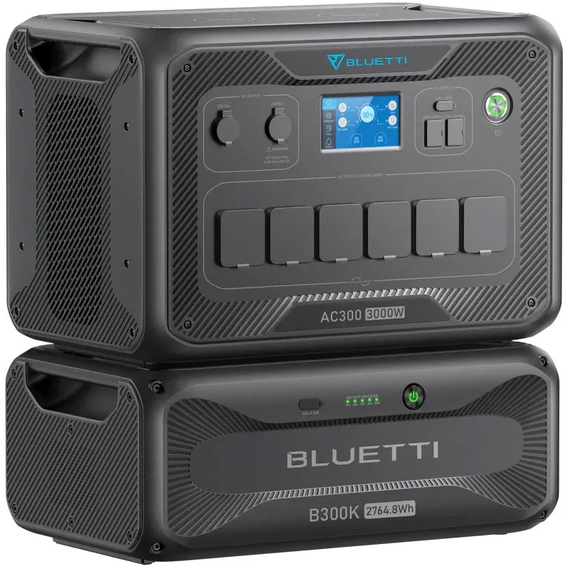 Bluetti AC300 3000 W Home Backup mit 1 x B300K | 2,7 kWh Speicher