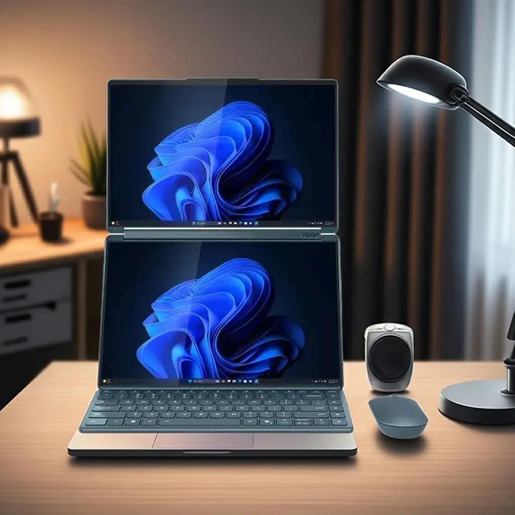 Lenovo Yoga Book 9i Gen 10 14 Intel Intel® Core Ultra 7 255H Prozessor E-Kerne bis zu 4,40 GHz P-Kerne bis zu 5,10 GHz, Windows 11 Home 64, 512 GB SSD M.2 2242 PCIe 4.0 TLC