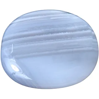 Edelstein Scheibenstein 3-5 cm + Edelsteinkarte | Handschmeichler Taschenstein Massagestein | Lebensquelle Plus (Achat)