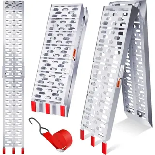 Masko Alu Auffahrrampe Verladerampe Verladerampe Verladeschiene Antirutsch Klappbar 1x Auffahrrampe - Masko