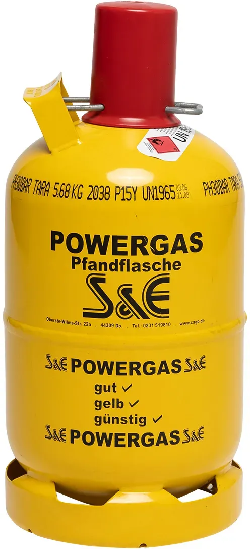 5 kg S&E Powergas-Pfandflasche leer