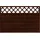 Sichtschutzzaun Element Country 120 x 180 cm braun