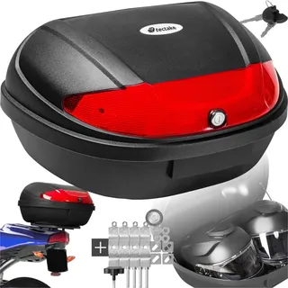Tectake Motorradkoffer 48 l Schwarz