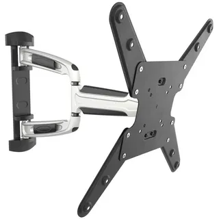 Ricoo TV Wandhalterung Fernseher Halterung Schwenkarm mit Fischer-Dübel für 24-55 Zoll Bildschirm Flach OLED Fernsehhalterung für Wand S0744 Schwenkbar Neigbar Fernseh-Arm bis 30-Kg I VESA 200 & 400