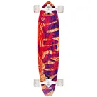 Longboard Street Surfing CUT KICKTAIL 36" Streaming bunt|rot 36"