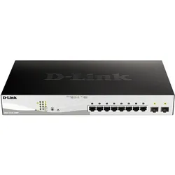 D-Link DGS-1210-10MP:10Port SmartSwitch (10 Ports), Netzwerk Switch, Schwarz