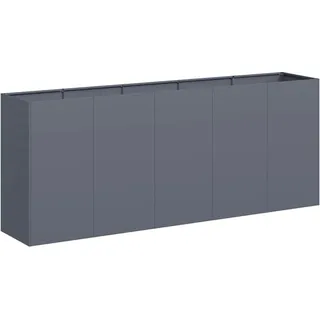 vidaXL Pflanzkübel 200 x 40 x 80 cm Anthrazit