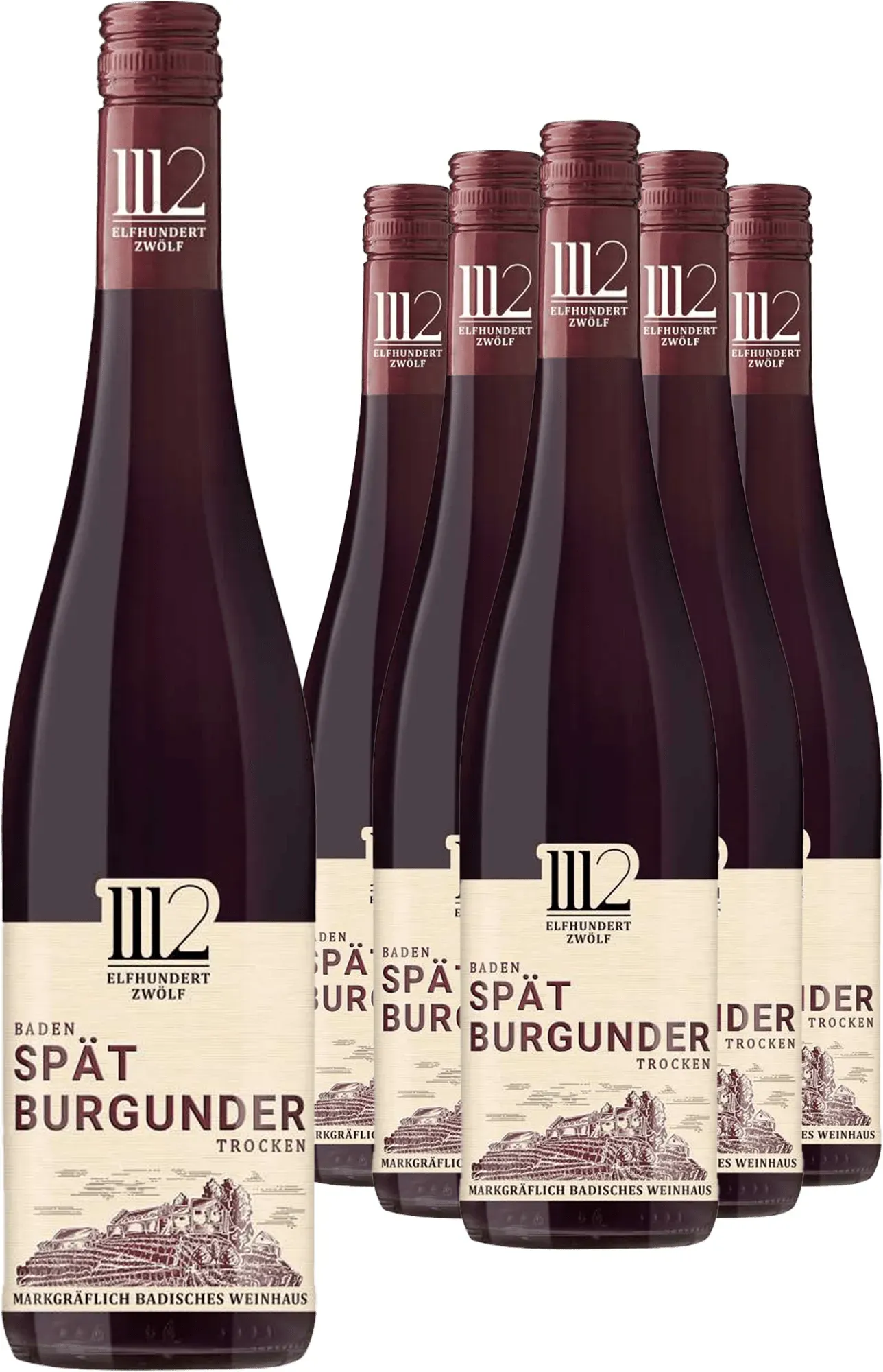 5+1-PAKET Markgräflich Badisches Weinhaus »Elfhundertzwölf« Spätburgunder 2025