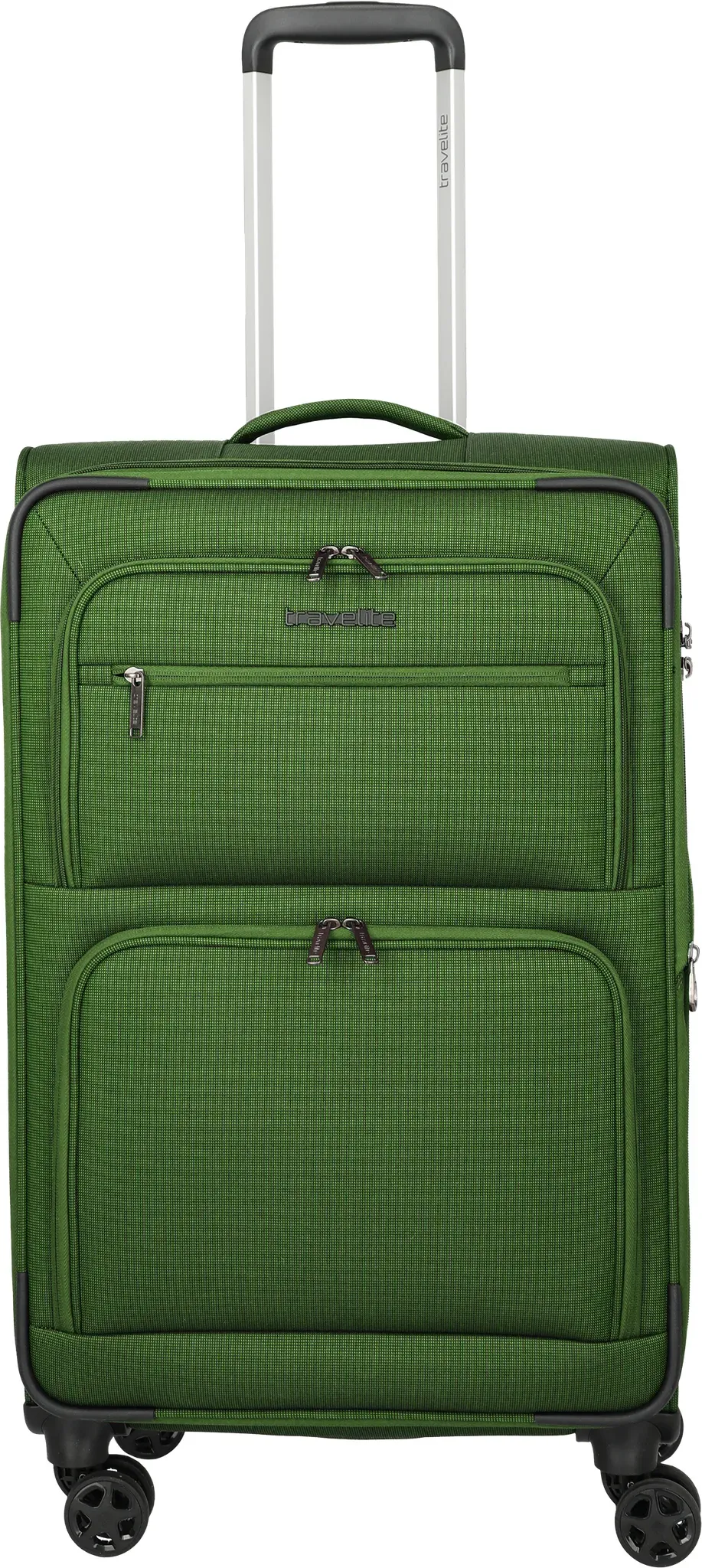 travelite CUBIS Trolley 4-Rollen M exp. Green