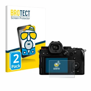 BROTECT Entspiegelungs-Schutzfolie für Panasonic Lumix DC-S5 / DC-S5D (2024) (2 Stück) Matte Displayschutz-Folie, Anti-Reflex, Anti-Fingerprint