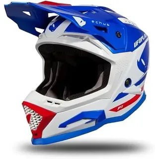 UFO PLAST Helm Echus Blau/Weiß/Rot XL
