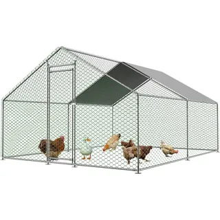 Thanaddo Freilaufgehege 3 x 4 x 2 m silber