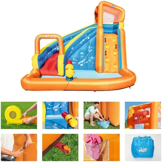 BESTWAY H2OGO! Turbo Splash Wasserpark mit Dauergebläse 365 x 320 x 275 cm