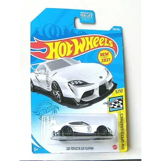 DieCast Hotwheels '20 Toyota GR Supra - HW Speed Graphics 5/10 [White] 178/250 für Unisex, Kinder