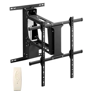 Vevor motorisierte TV Wandhalterung Halterung für 813 bis 1651 mm Fernseher, elektrischer verstellbarer herunterklappbarer Ständer mit max. VESA 60 x 60 cm, passend für Fernseher bis zu 40 kg