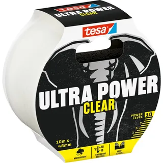 Tesa Ultra Power Clear 10 m x 48 mm transparent