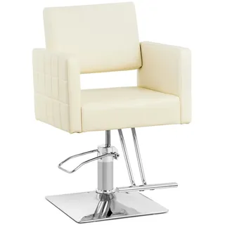 Physa Friseurstuhl mit Fußstütze - Sitzhöhe 49 - 63 cm - 150 kg - creme