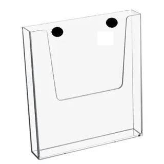 die magnetprofis Prospekthalter Acrylglas magnetisch DIN A4 Hoch Transparent